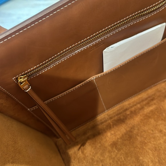 CELINE MINI TIE KNOT TOTE TAN *AUTHENTIC* - Picture 9 of 10